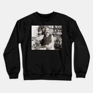 Bartender Pouring Drink, 1910. Vintage Photo Crewneck Sweatshirt